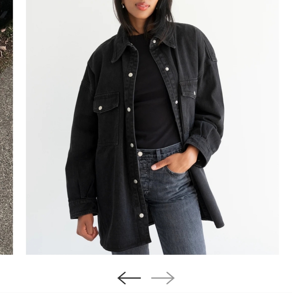 shania Denim Jacket In Washes Black